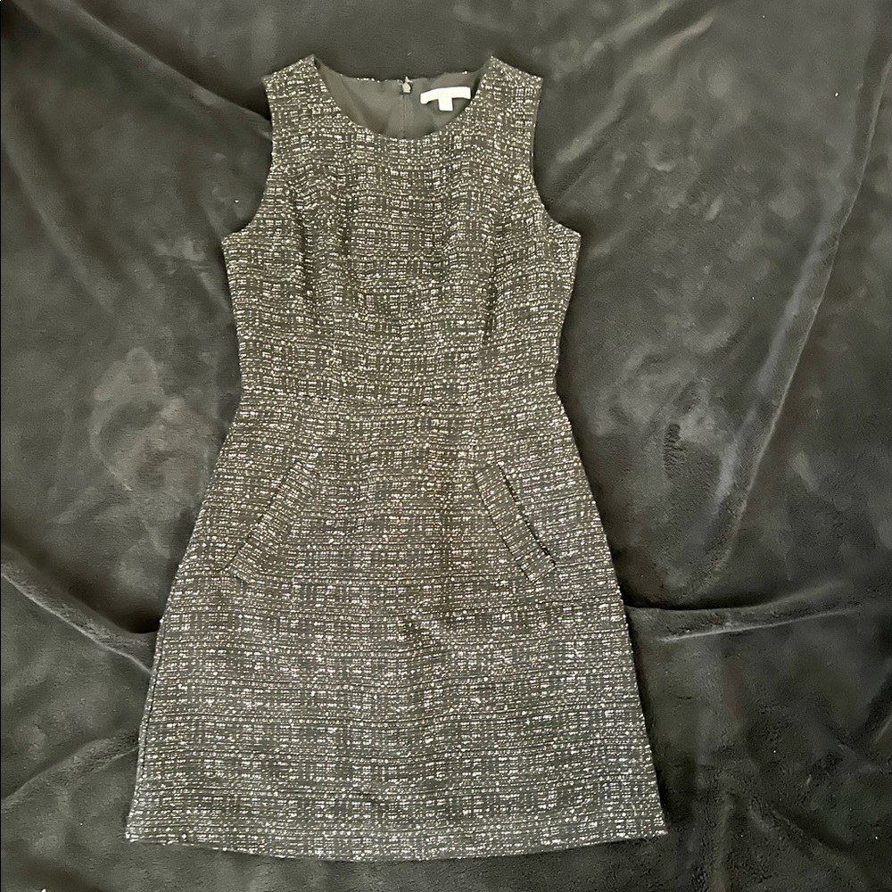Banana Republic woven wool midi dress